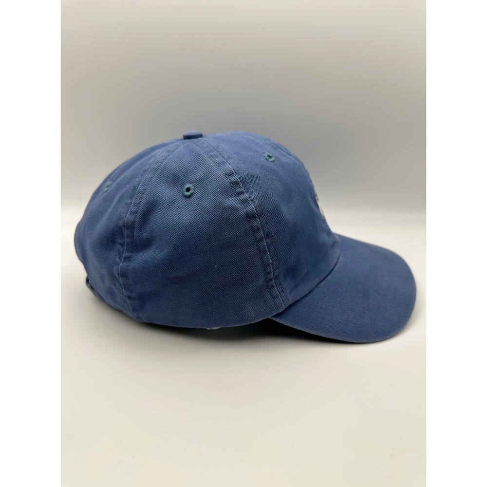 Vintage 90s Polo by Ralph Lauren Hat Made in USA Blue Chino Strapback Cap POLO - Picture 2 of 7